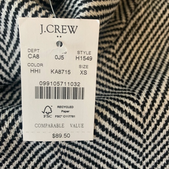 J. Crew Herringbone Fleece-lined Sweater - Picture 3 of 3